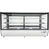 Countertop refrigerated display case - 200L - silver