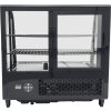 Countertop refrigerated display case - 100L - black