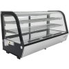 Countertop refrigerated display case - 200L - silver