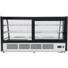 Countertop refrigerated display case - 200L - silver
