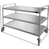 Serving trolley with 3 shelves - 1.0 x 0.6 m