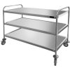 Serving trolley with 3 shelves - 1.0 x 0.6 m