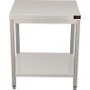 PREMIUM Stainless Steel Work Table with Bottom Shelf (No Back Panel), 700x600 mm