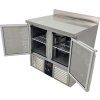 Tavolo refrigerato 0,9 x 0,7 m - con 2 porte e bordo posteriore
