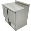 Tavolo refrigerato 0,9 x 0,7 m - con 2 porte e bordo posteriore