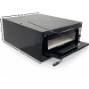 Schwarzer Pizzaofen aus Edelstahl - 910x1120x750