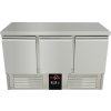Stół chłodniczy - 1,37 x 0,7 m - z 3 drzwiami