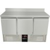 Cooling table / preparation table 1.37 mx 0.7 m - with 3 doors