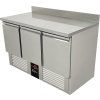 Cooling table / preparation table 1.37 mx 0.7 m - with 3 doors