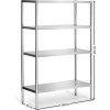 Stainless steel shelf - 2000 x 500 x 1800 mm