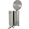 Stainless steel waste bin with lid and foot pedal Ø45 x 70 cm