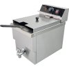 12 liter deep fryer with drain tap