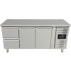 Refrigerated table, 2 doors and 2 drawers on the left