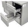 Tavolo refrigerante con lavello e 4 cassetti