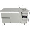 Refrigerated table with sink, 1 door and 2 drawers on the left