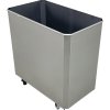 Stainless steel flour trolley