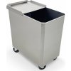 Stainless steel flour trolley