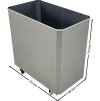 Stainless steel flour trolley