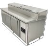 Preparatory refrigerated table 560 l – 2.02 x 0.80 m – with 3 doors