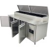 Preparatory refrigerated table 560 l – 2.02 x 0.80 m – with 3 doors