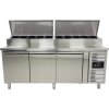 Preparatory refrigerated table 560 l – 2.02 x 0.80 m – with 3 doors