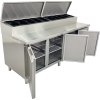Preparatory refrigerated table 560 l – 2.02 x 0.80 m – with 3 doors
