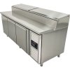 Preparatory refrigerated table 560 l – 2.02 x 0.80 m – with 3 doors