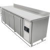 Refrigerated table with 4 doors and rear upstand