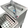 Stainless steel sink with sink
