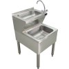 Stainless steel sink with sink