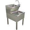 Stainless steel sink with sink