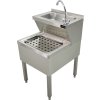 Stainless steel sink with sink