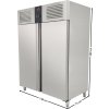 Refrigerator – 1.48 x 0.73 m – with 2 stainless steel doors