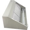 Wall-mounted hood 1.2 x 0.7 m - with motor, regulator and light