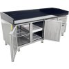 Pizza cooling table - 2015 x 800 mm - with black top