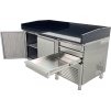Pizza cooling table - with black top