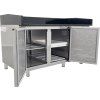 Tavolo raffreddante per pizza - con piano nero