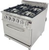 Gas stove - with 4 burners & electric oven