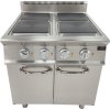 Electric stove 4x square hotplates