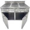 Electric stove 6x square hotplates