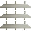 Wall shelf - 1.5 x 0.3m - 3-tier