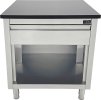 Cash register with granite top - black granite