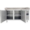 Pizza cooling table - with 2 doors