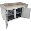 Pizza cooling table - with 2 doors