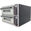 Elektrická pizza pec – dvojposchodová, 14,4 kW, 2 × 4 × Ø 32 cm pizza