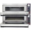 Elektrická pizza pec – dvojposchodová, 14,4 kW, 2 × 4 × Ø 32 cm pizza