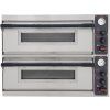 Electric pizza oven – double-deck, 14.4 kW, 2 × 4 × Ø 32 cm pizza
