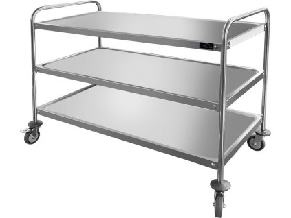 Serving trolley with 3 shelves - 1.2 x 0.6 m