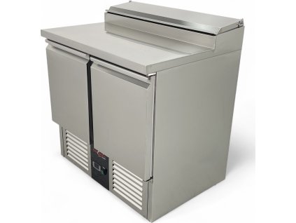 Saladette / preparation table – 0.90 × 0.7 m – with 2 doors