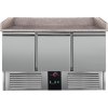 Pizza cooling table - 1.4 x 0.7 m - with 3 doors